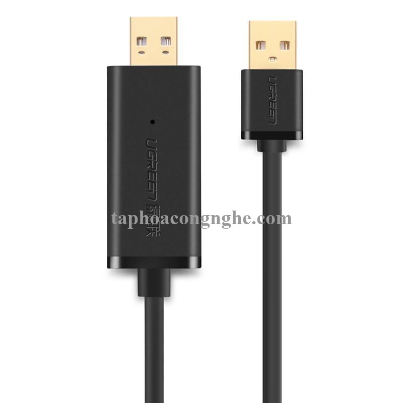Ugreen 20226 3M màu Đen Cáp USB 2.0 kết nối + truyền dữ liệu máy tính US166 30020226
